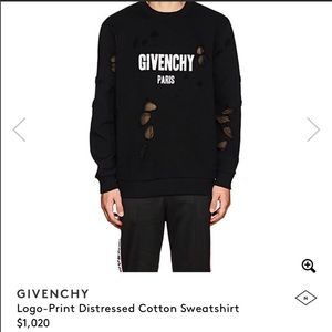Distressed Givenchy Sweatshirt
